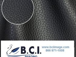 Vvivid Vinyl Architectural Bycast65 Black Matte Correct-Grain Pattern Faux Leather Marine Vinyl Fabric