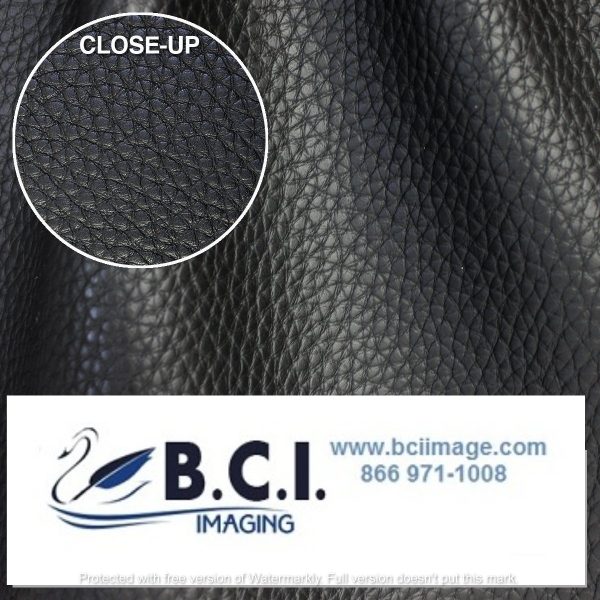 Vvivid Vinyl Architectural Bycast65 Black Matte Correct-Grain Pattern Faux Leather Marine Vinyl Fabric