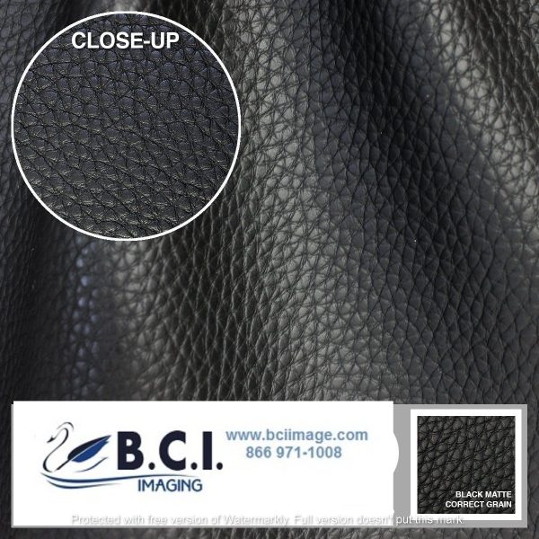 Vvivid Vinyl Others Bycast65 Black Matte Correct-Grain Pattern Faux Leather Marine Vinyl Fabric