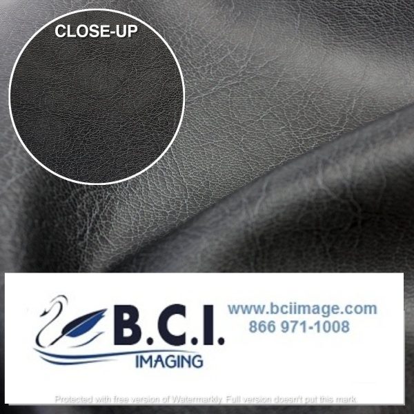 Vvivid Vinyl Architectural Bycast65 Black Matte Top-Grain Pattern Faux Leather Marine Vinyl Fabric