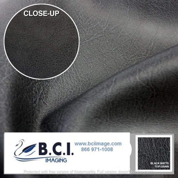 Vvivid Vinyl Others Bycast65 Black Matte Top-Grain Pattern Faux Leather Marine Vinyl Fabric