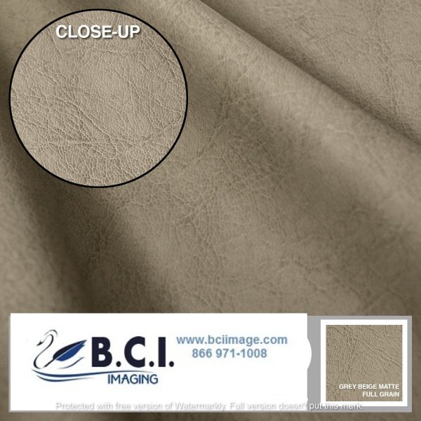 Vvivid Vinyl Others Bycast65 Grey Beige Matte Full-Grain Pattern Faux Leather Marine Vinyl Fabric