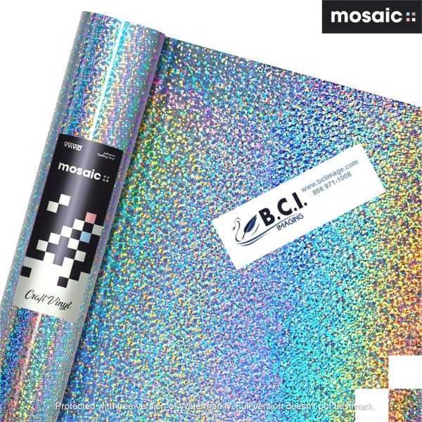 Vvivid Vinyl Others MOSAIC+ Silver Holographic Glitter — Craft Vinyl (MCF)