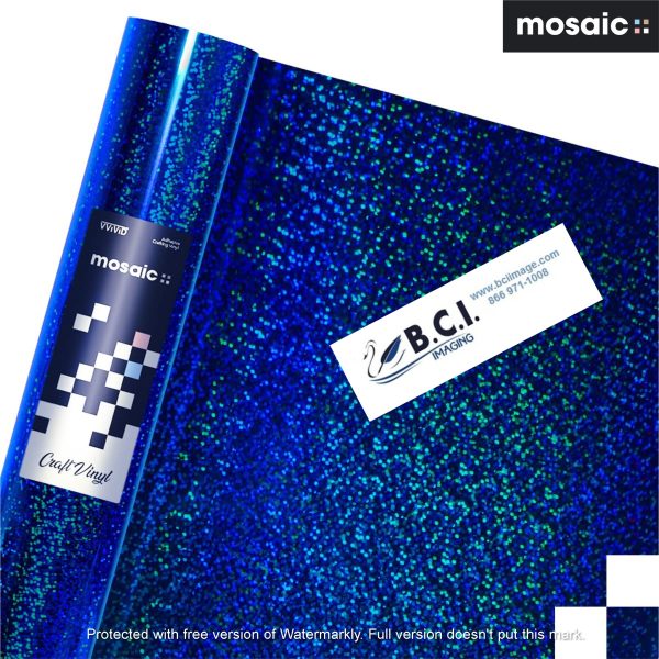 Vvivid Vinyl Others MOSAIC+ Blue Holographic Glitter — Craft Vinyl (MCF)