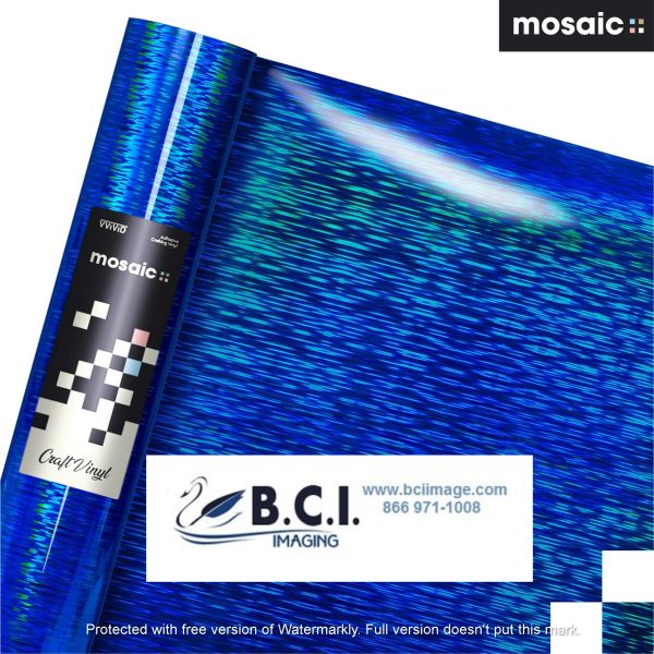 Vvivid Vinyl Others MOSAIC+ Blue Holographic Brushed — Craft Vinyl (MCF)