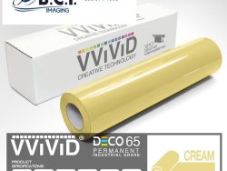 Vvivid Vinyl Others DECO65 Gloss Cream Permanent Craft Film