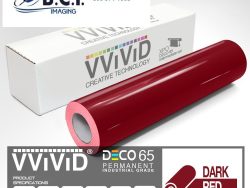 Vvivid Vinyl Others DECO65 Gloss Dark Red Permanent Craft Film