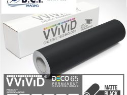 Vvivid Vinyl Others DECO65 Matte Black Permanent Craft Film