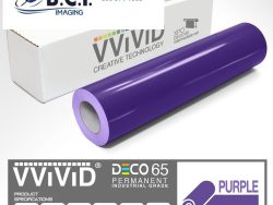 Vvivid Vinyl Others DECO65 Gloss Purple Permanent Craft Film