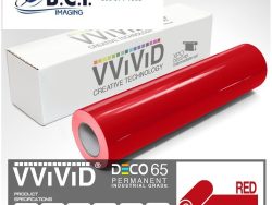 Vvivid Vinyl Others DECO65 Gloss Red Permanent Craft Film