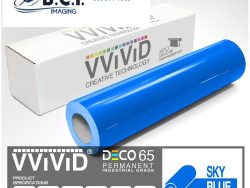 Vvivid Vinyl Others DECO65 Gloss Sky Blue Permanent Craft Film