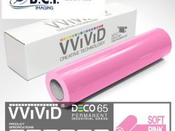 Vvivid Vinyl Others DECO65 Gloss Soft Pink Permanent Craft Film