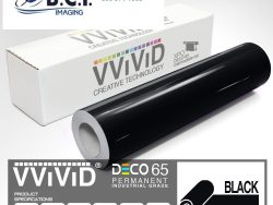 Vvivid Vinyl Others DECO65 Gloss Black Permanent Craft Film