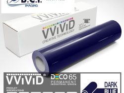 Vvivid Vinyl Others DECO65 Gloss Dark Blue Permanent Craft Film