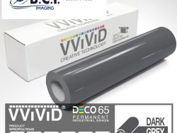 Vvivid Vinyl Others DECO65 Gloss Dark Grey Permanent Craft Film