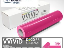 Vvivid Vinyl Others DECO65 Gloss Pink Permanent Craft Film