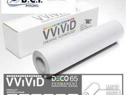 Vvivid Vinyl Others DECO65 Matte White Permanent Craft Film