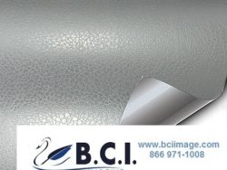 Vvivid Vinyl Architectural VViViD+ Silver Fine Grain Leather