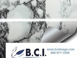 Vvivid Vinyl Architectural White Black-Veined Marble Vinyl