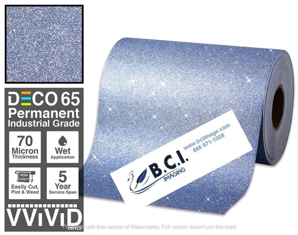 Vvivid Vinyl Others Deco65 Blue Glitter Craft Vinyl