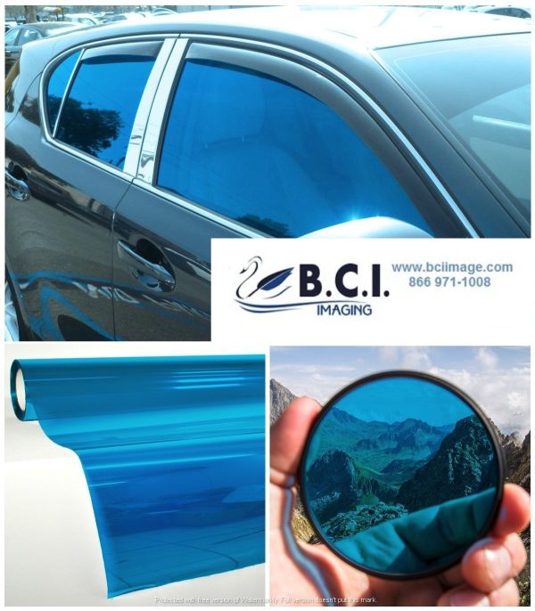 Vvivid Vinyl Architectural VViViD Blue Transparent Window Tint