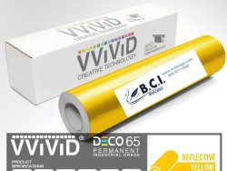 Vvivid Vinyl Others DECO65 Gloss Yellow Permanent Craft Film