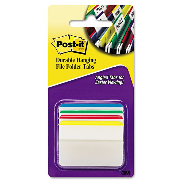 2" Angled Tabs, Lined, 1/5-Cut, Assorted Primary Colors, 2" Wide, 24/Pack - Image 2