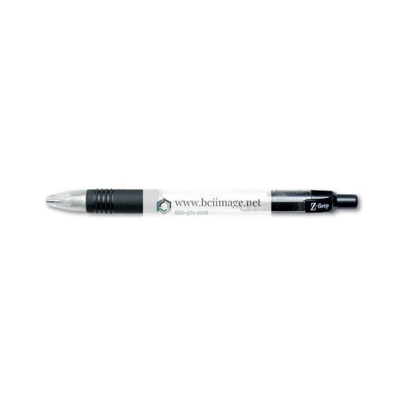 Z-Grip Mechanical Pencil, 0.5 mm, HB (#2.5), Black Lead, Clear/Black Grip Barrel, Dozen