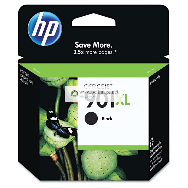 HP 901XL, (CC654AN) High-Yield Black Original Ink Cartridge