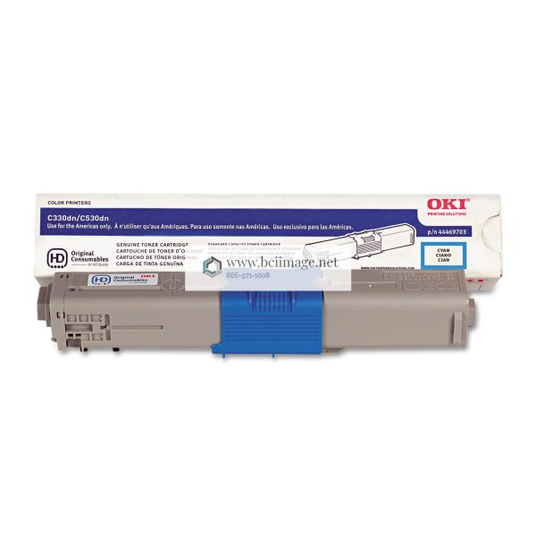 44469703 Toner, 3,000 Page Yield, Cyan