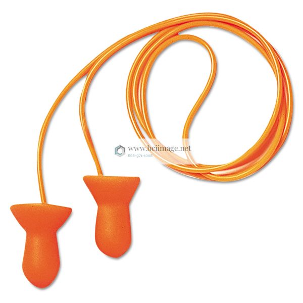 Quiet Multiple-Use Earplugs, Corded, 26NRR, Orange/Blue, 100 Pairs