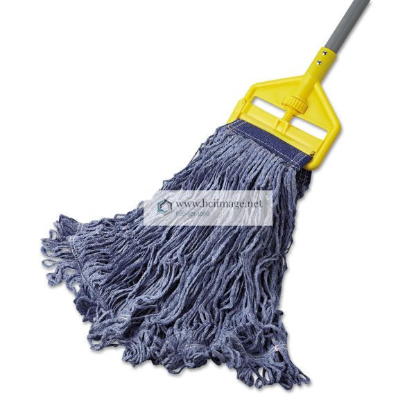 Swinger Loop Wet Mop Head, X-Large, Cotton/Synthetic, Blue, 6/Carton - Image 2