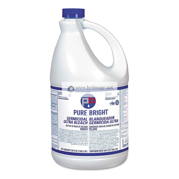 Liquid Bleach, 1 gal Bottle, 6/Carton