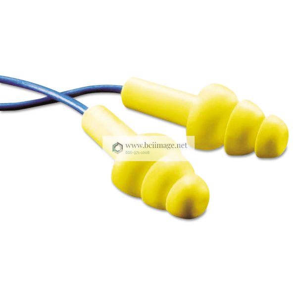 E-A-R UltraFit Ear Tracer Earplugs, Corded, NRR 25, 100 Pairs/Box