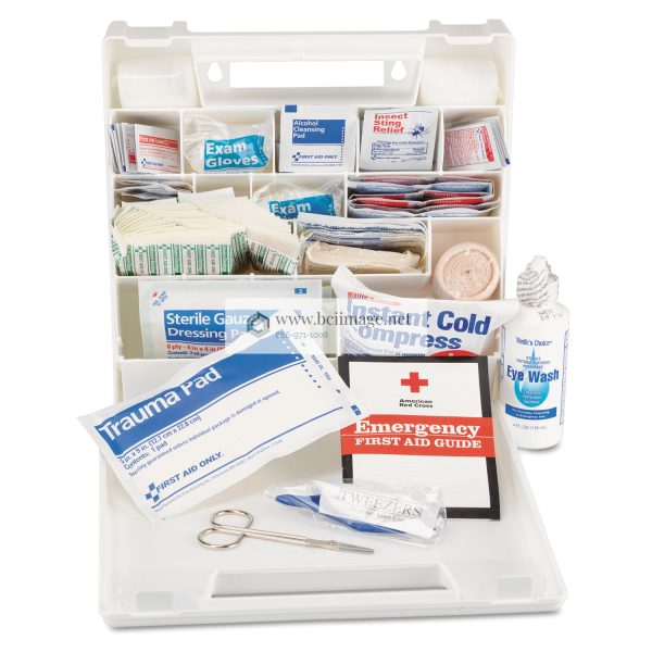 First Aid Kit for 50 People, 194 Pieces, Plastic Case