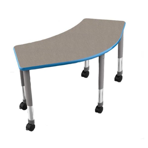 Interchange Crescent Table 60'' x 30'' by Smith System,4157