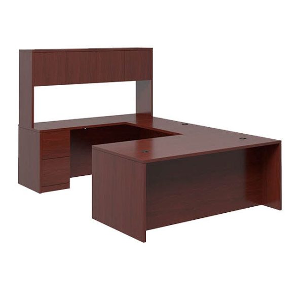 10500 Series U-Shape Desk with Stack-On Storage - Full Pedestal by Hon, 10500-OFC-SUITE-PKG-L3