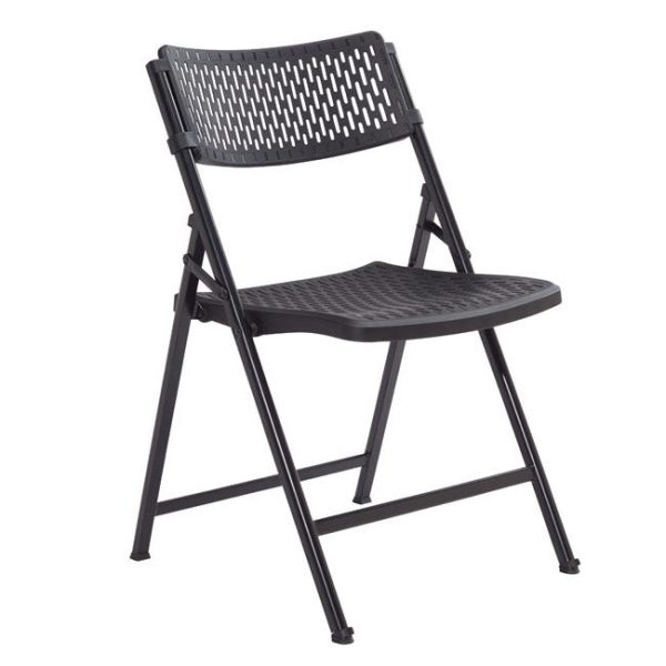 Airflex Folding Chair- Black- 4 Pack by National Public Seating, 1410 - Image 2