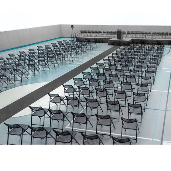 Airflex Folding Chair- Black- 4 Pack by National Public Seating, 1410 - Image 7