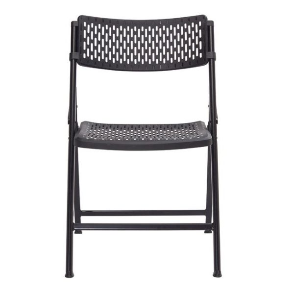 Airflex Folding Chair- Black- 4 Pack by National Public Seating, 1410 - Image 3