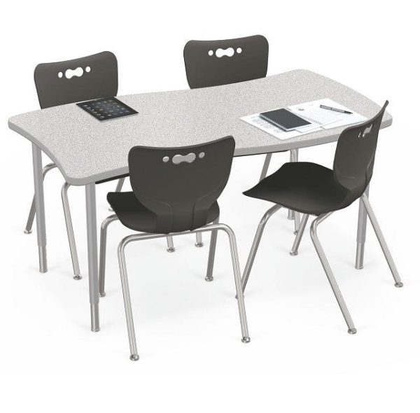 Creator Table & Hierarchy Chair Package - Eight 16'' Chairs + Two Wave Rectangle Tables (2nd-4th Grade) by Mooreco,1633Q1-2/53316-8 - Image 7