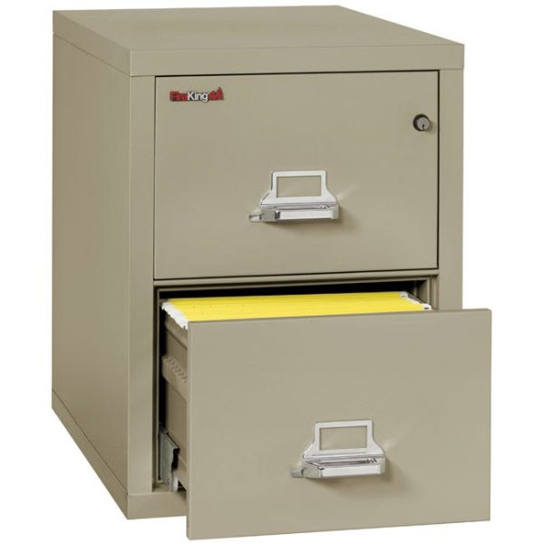 Fire-Resistant 2 Drawer Letter File 25''D by FireKing, 2-1825-C - Image 2