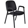 Ace Padded Stacking Arm Chair- Vinyl by Regency Office Furniture, 2125LBK