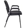 Ace Padded Stacking Arm Chair- Vinyl by Regency Office Furniture, 2125LBK - Image 4