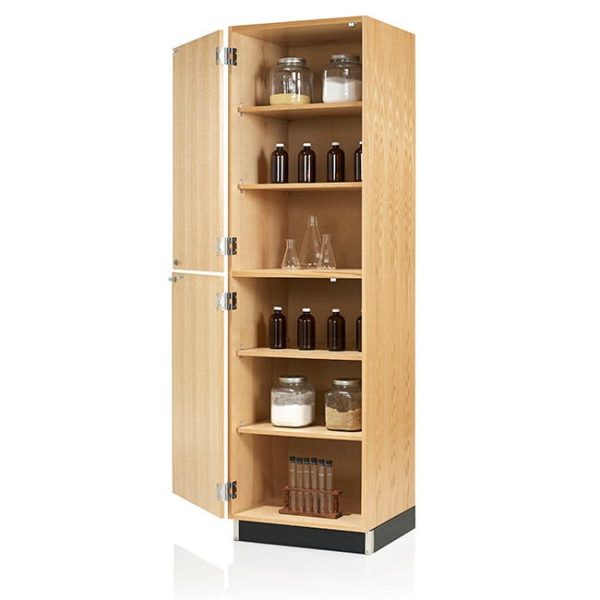 Split Level Storage Cabinet with Veneer Doors (24'' W) by Diversified Spaces, 318-2422K