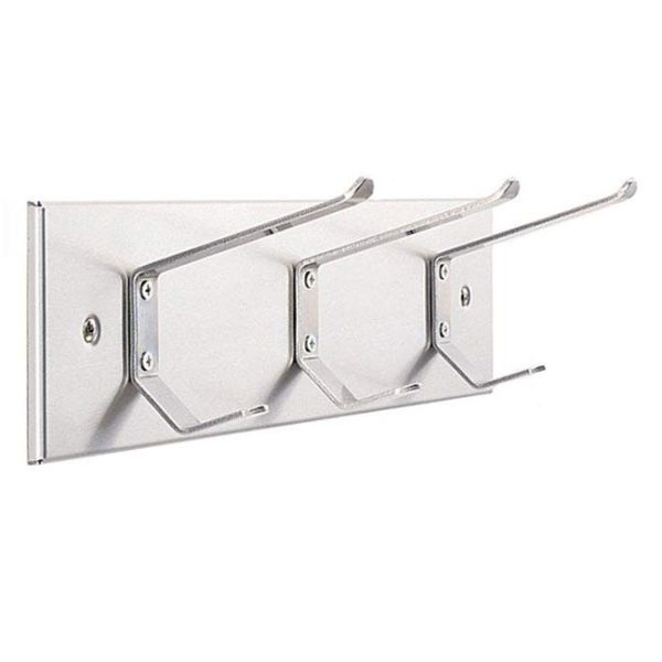 Stainless Steel Wall Coat Rack (2 Hooks) by Magnuson Group, 2K-41ST