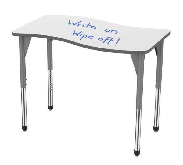 Premier Dry Erase Table (30'' x 54'' Wave) by Marco Group,43-2258-XX-AXX