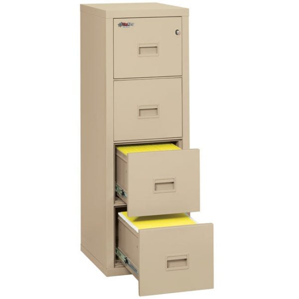 Fire-Resistant 22'' D 4-Drawer Vertical Turtle File by FireKing, 4R1822-C - Image 3