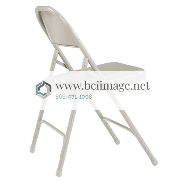 Round Back Folding Chair- 4 Pack ( Gray ) by National Public Seating, 52 - Image 3