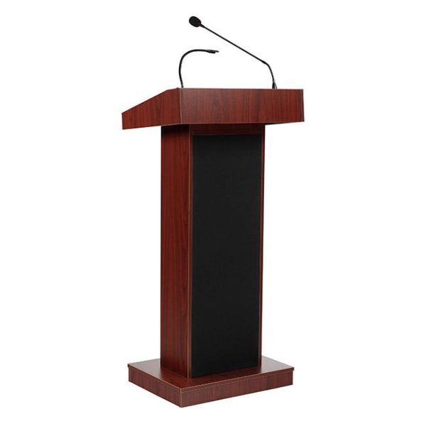 Non-Adjustable Orator Lectern with Handheld Wireless Mic by Oklahoma Sound, 800X-LWM5-XX - Image 7